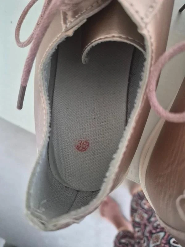 Zapatillas Rosa Oro y Doradas con Cordones Talla 36 – photo 4